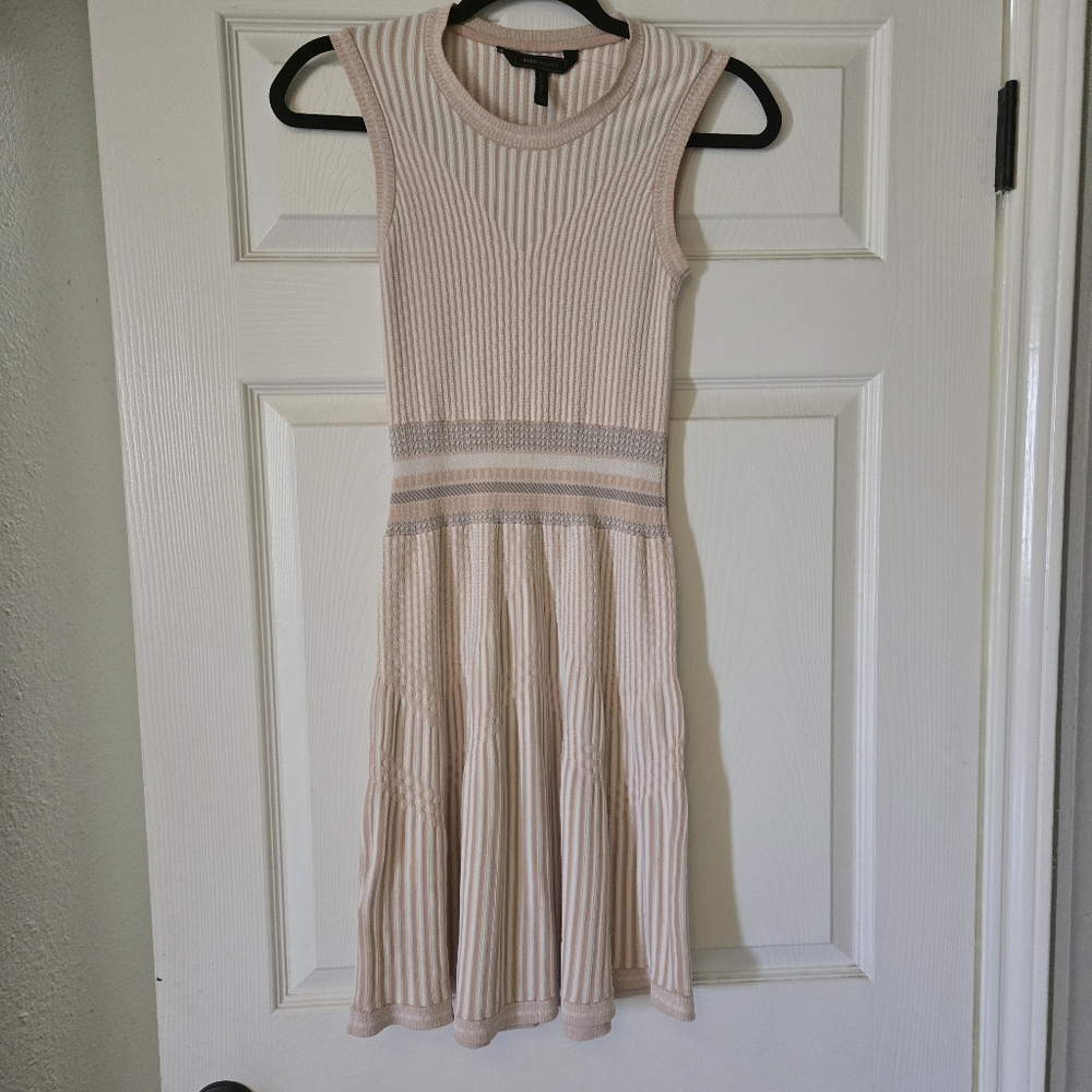Elegant Cream Sleeveless Dress